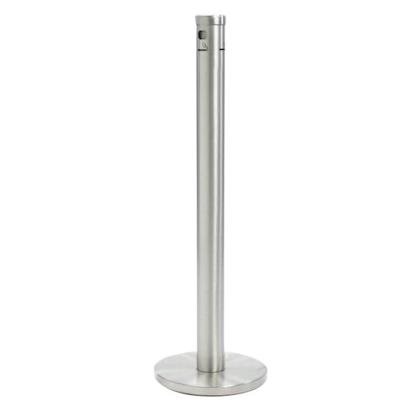 Aarco Floor Sting Cigarette Receptacle, Waterproof w/ Satin Finish, 30lb Weighted Base SS40F - main