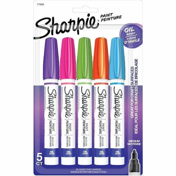 Sharpie Oil Based Paint Marker, 5 PK 1770459 - main