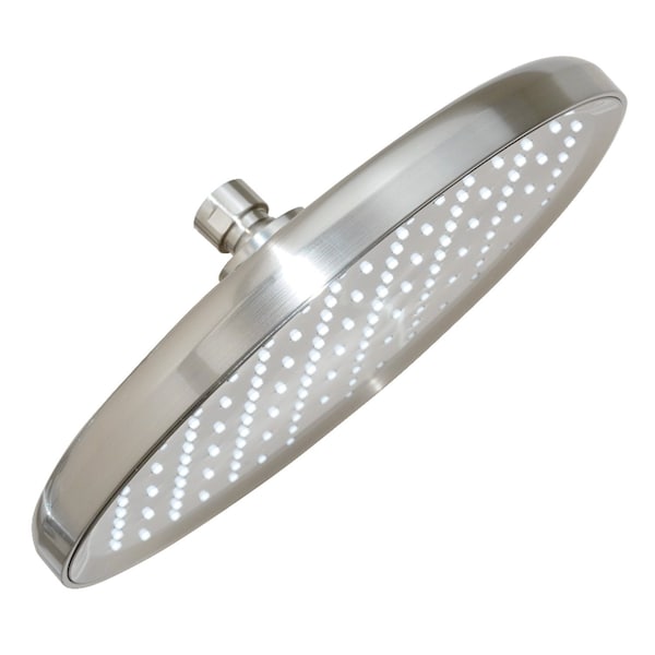 Kingston Brass 10" Round Rainfall Shower Head, Brushed Nickel KX140P8 - main
