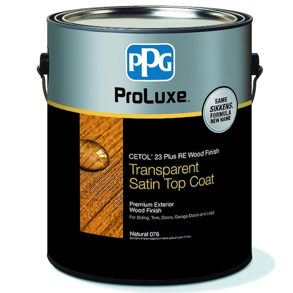 23 Top Coat Re Gal Mahogany Reduced Emissions Premium Exterior Wood Finish Top Coat, Transparent Satin SIK43045 - main