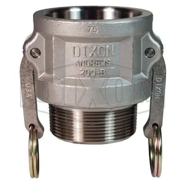 Dixon Type B Cam and Groove Coupler, 6 in Nominal, Female Coupler x MNPT End Style, 316 SS, Domestic 600-B-SS - main