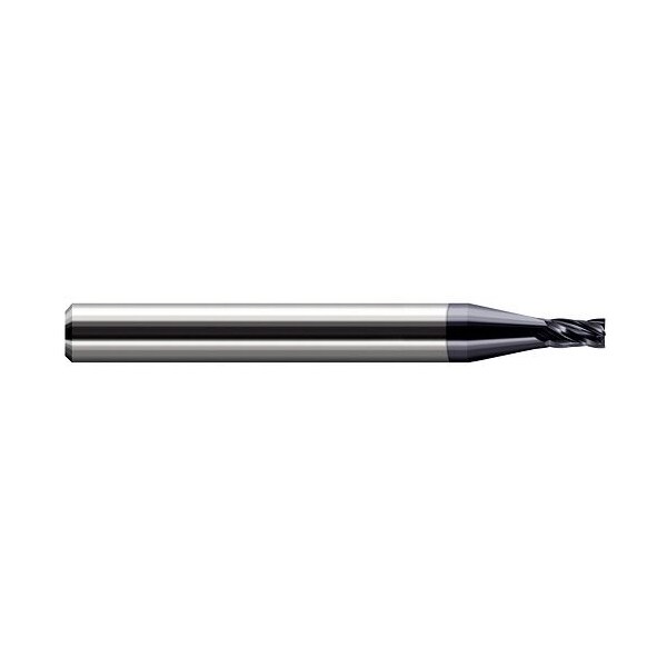 Harvey Tool 0.1020in (2.6 mm) Cutter DIA x 0.1530in L of Cut Carbide Square End Mill, 4 Flutes, AlTiN Coated 50306-C3 - main