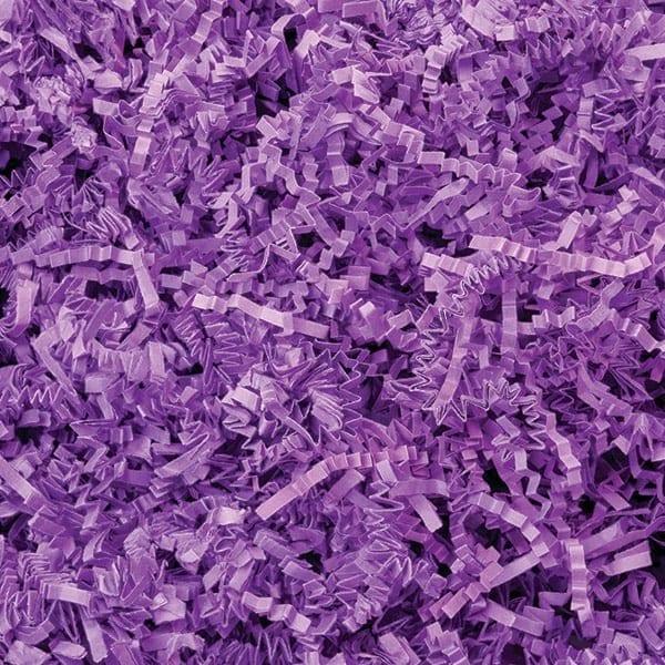 Nashville Wraps Lavender Crinkle Cut Shredded Paper, 10 lb Box ZF10LA - main