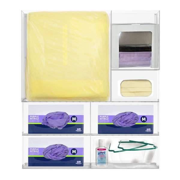 Origin Dispensing Solutions Ultraflex-Protective Wear Organizer-PETG-Clear PS16X01CL - main