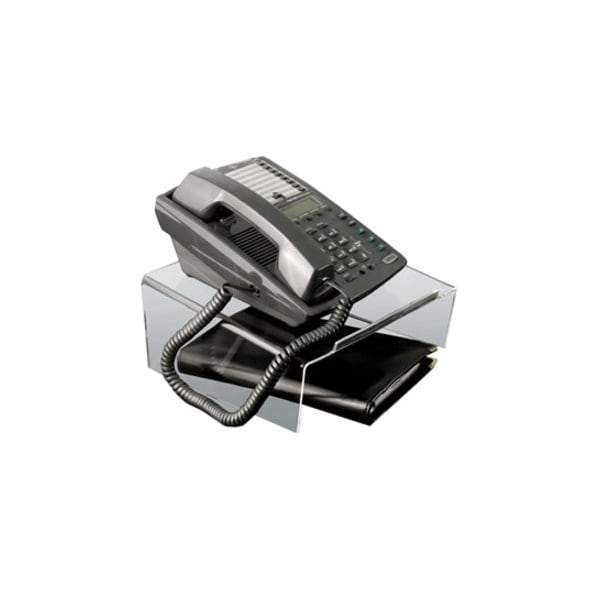 Kantek ATS580 Angled Telephone Stand - 4.50" Height x 10" Width x 9.50" Depth - Acrylic - Clear ATS580 - main
