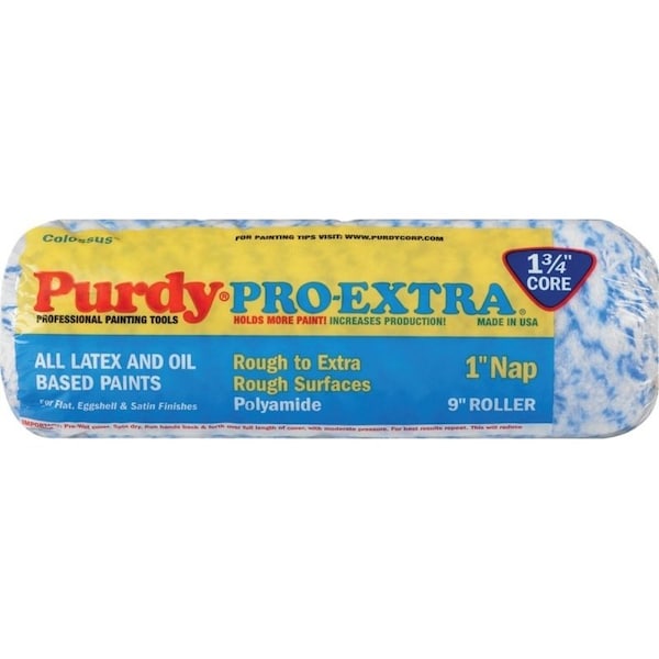 Purdy Pro-Extra Colossus 665095 Paint Roller Cover, 3/8 in Thick Nap, 9 in L, Woven Polyamide Cover 140665095 - main