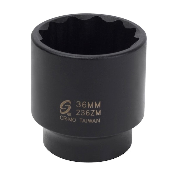 Sunex 1/2 in Drive 36Mm 12 Point Impact Socket 236ZM - main