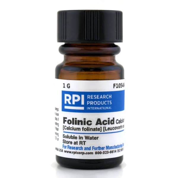 Rpi Folinic Acid Calcium Salt Calcium folinate Leucovorin calcium, 1 Gram F10540-1.0 - main
