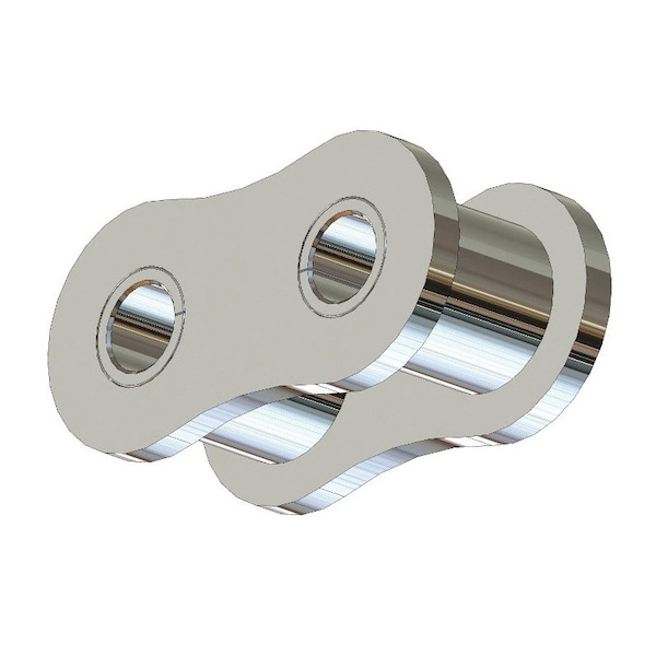 Senqcia Inspire Series SBR Single Strand Riv Link, 50SS chain, 5/8 P, .87 OAW, .2 Pin, 304SS 50SSRL - main