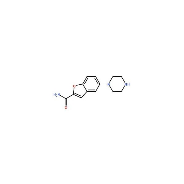 Ak Scientific 1-(2-Aminocarbonylbenzofuran-5-yl)piperazine (5g), CAS 183288-46-2 X3185-5g - main