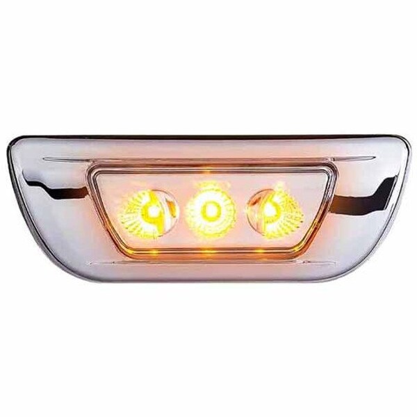 Ilc KENWORTH T880 YEAR 2017 AMBER-CLEAR LED CAB LIGHT WITH 3 DIODES Replacement Miniature Bulb, T880 KW T880 2017 AMBER-CLEAR LED CAB LIGHT WITH 3 DIOD - main