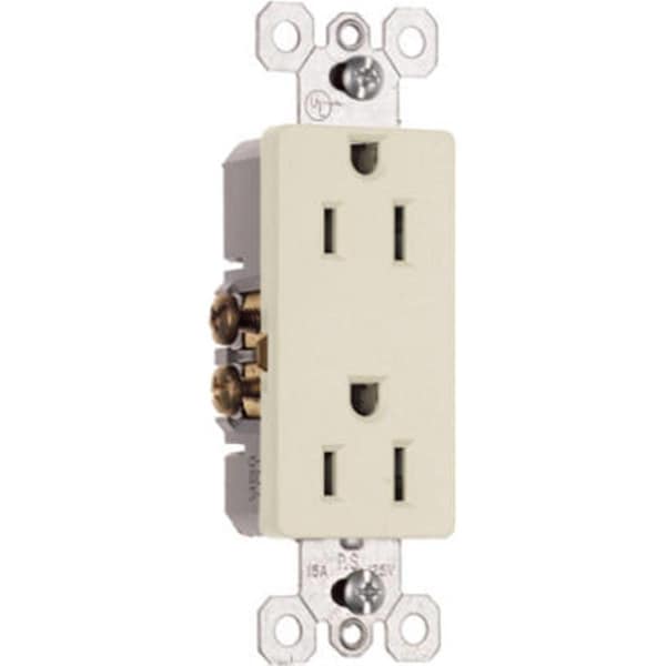 Nextgen 885LACC14 Premium Decorator Outlet, 15A, 125V, Light Almond NE570253 - main