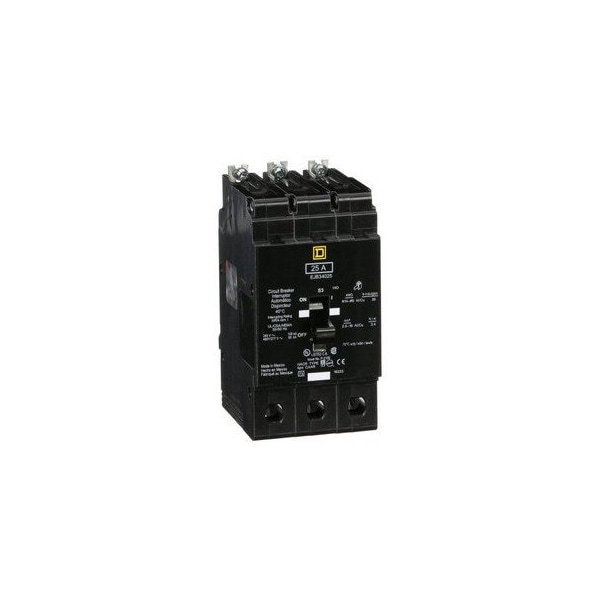 Square D Molded Case Breakers (MCCBs) EJB 3P 25A 480V 50/60Hz 3Ph EJB34025 - main