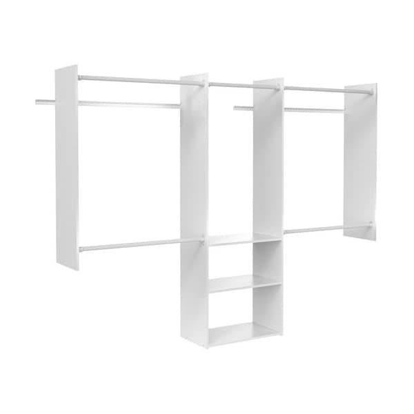 Easy Track 4'-8' Deluxe Starter Closet Kit, White RB1460ON.PK - main