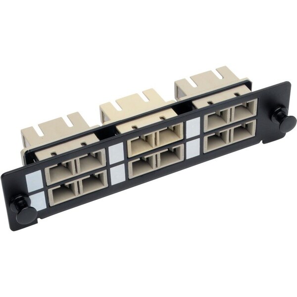 Tripp Lite TOOLLESS PASS-THROUGH FIBER PATCH PANEL MMF/SMF 6 SC CONNECTORS N492-06D-SC - main
