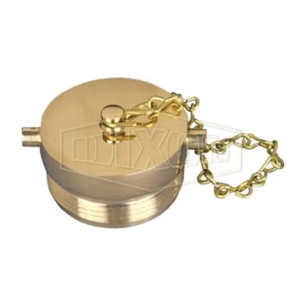 Dixon The Right Connection Pin Lug Plug with Chain, 4 in Nominal, MNST End Style, Cast Brass, Domestic FP400F - main