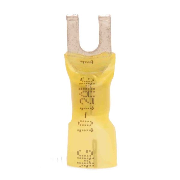 Hillsdale Terminal Fork Terminal, #6 Stud Size, 10 AWG, Crimp Termination with Heat Shrink, 250 PK 40273 - main