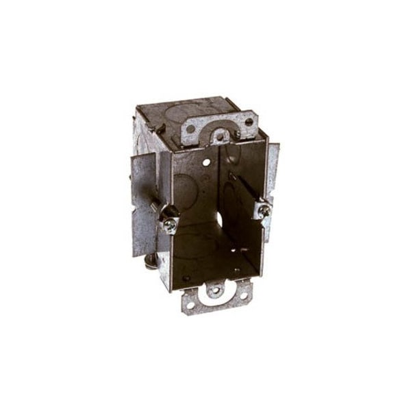 Raco Electrical Box, 12.5 cu in, Switch Box Type, 1 Gang, Steel, Rectangular Shape 509 - main