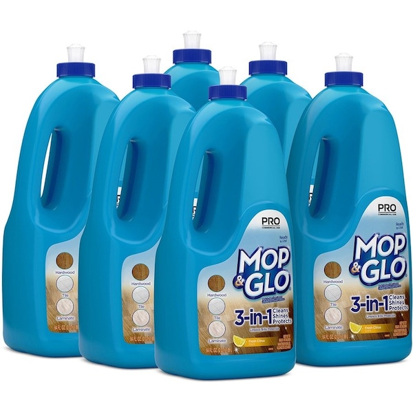 Mop & Glo Triple Action Floor Shine Cleaner, Fresh Citrus Scent, 64 oz Bottle 36241-74297 - main
