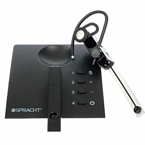 Spracht Zum-Over-the Ear Bluetooth Single Ear Headset, True Wireless with Qualcomm Chip, Charging Dock HSOTEQ - main