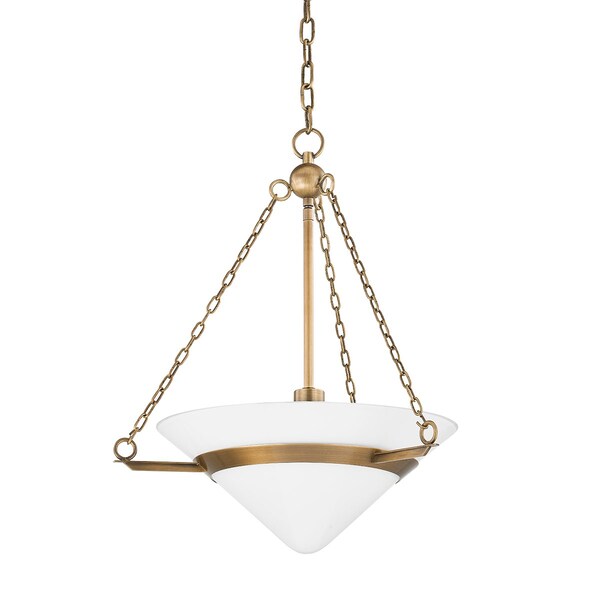 Troy Lighting Amador 1 Light Pendant 19.5 In. Patina Brass F8320-PBR - main