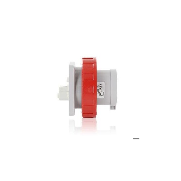 Leviton Pin & Sleeve Inlet, 32 A, 380/415V AC, 2 Pole, Red W232-B9 - main