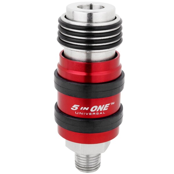 Milton Sfty Exhaust Couplr, 1/4"Bdy, 1/4"MNPT, PK5 1751 - main