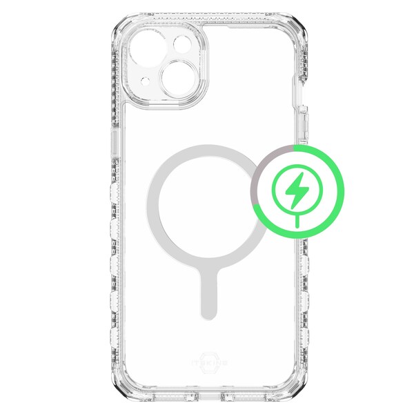 Itskins Supreme r Clear Magsafe Case For Apple Iphone 15 Plus / Iphone 14 Plus, Transparent AP5R-MGCLR-TRPR - main