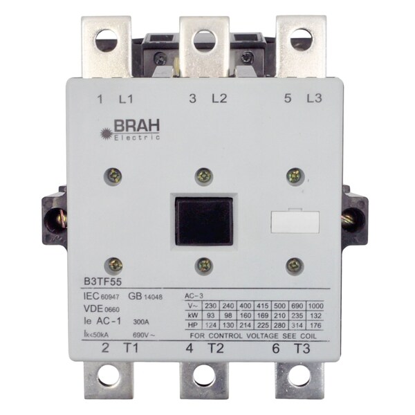 Brah Electric , Replacement 300A 600V 3P with 110/120VAC Coil for World Series Contactor 3TF5522-0AK6 B3TF5522-0AK6 - main