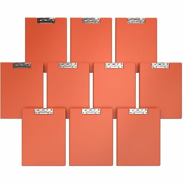 Davis Group Essential Clipboard, Lever Clip-Orange, PK10 4511-19-10 - main