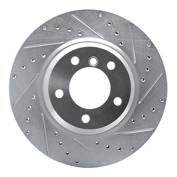 Dynamic Friction Co DFC Brake Rotor - Drilled and Slotted - Silver 631-31069R - main