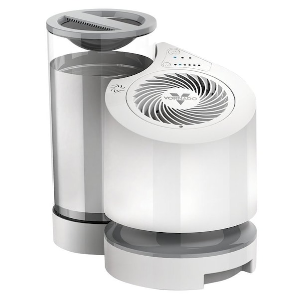 Vornado EV100 Series Evaporative Humidifier, 120 V, 14 W, 2Speed, 300 sqft Coverage Area, 1 gal Tank HU1-0048-43 - main