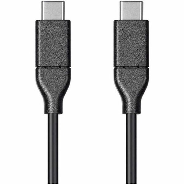 Monoprice Essentials USB Type-C to Type-C 2.0 Cable - 480Mbps_ 5A_ 26AWG_ Black_ 24283 - main