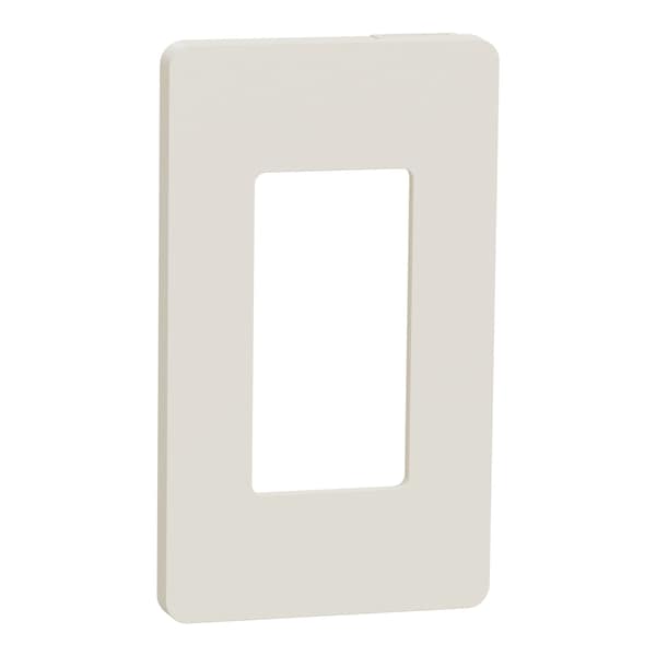 Square D Cover Frame, X Series, 1 Gang, Screwless, Number of Gangs: 1 Plastic, Matte Finish, Light Almond SQWP141001LA - main