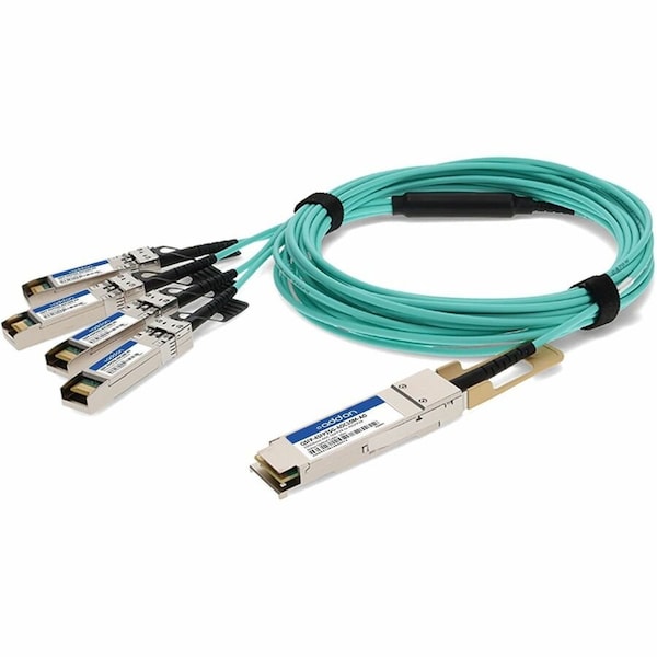 Add-On Addon Cisco Compatible Taa Compliant 100Gbase-Aoc Qsfp28 To 4Xsfp28 QSFP-4SFP25G-AOC10M-AO - main