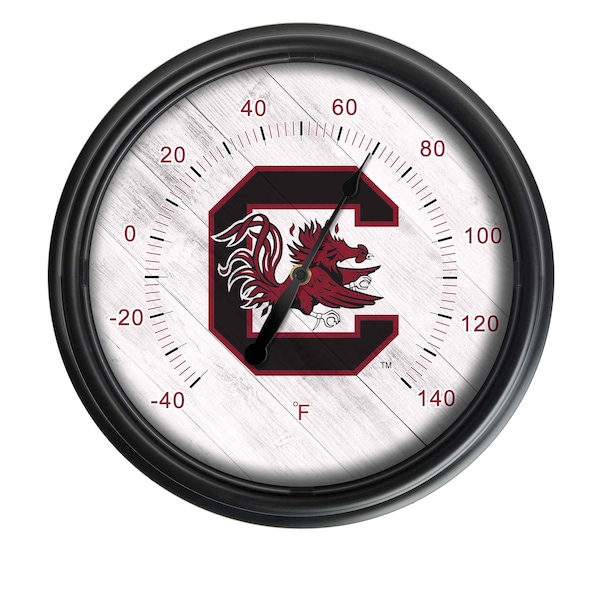 Holland Bar Stool Co University of South Carolina Indoor/Outdoor LED Thermometer ODThrm14BK-08SouCar - main