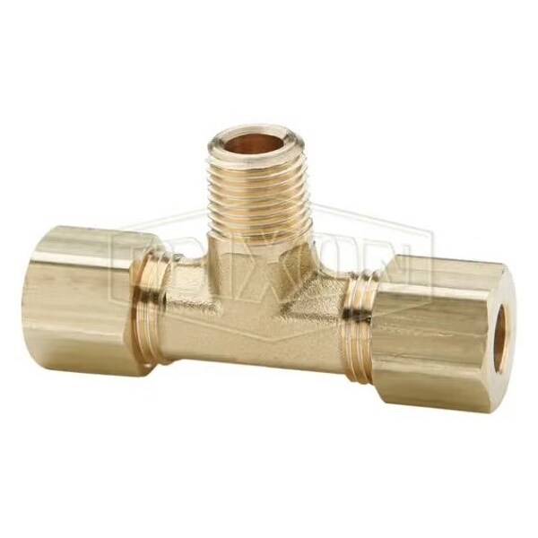 Dixon The Right Connection Tube-to-Pipe Branch Tee, 1/2 x 3/8 x 11/16-20 in Nominal, Tube x Straight MPT E 172C-0806 - main