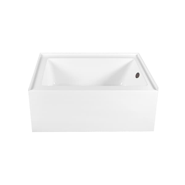 Kingston Brass 60-Inch Acrylic Rectangular 3-Wall Alcove Tub Combo w/ Waste and Overflow Drain, Right Hand Drain CVTAP603222R5 - main