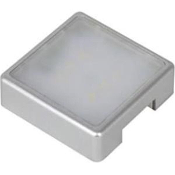 Gorgeousglow Snap - on LED Square Puck 3000K, Silver GO1081551 - main