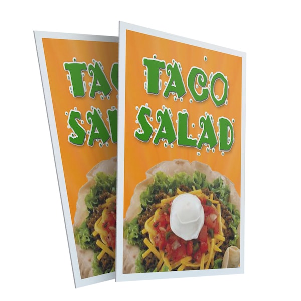 Signmission Taco Salad, Plastic Signs Only 24 Inch x 36 Inch, Corrugated Plastic, 2PK CSB-2436-2PACK-Taco Salad - main