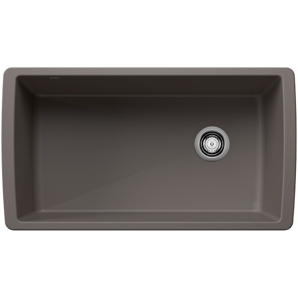 Blanco Diamond Super Single Bowl, Volcano Gray 443108 - main
