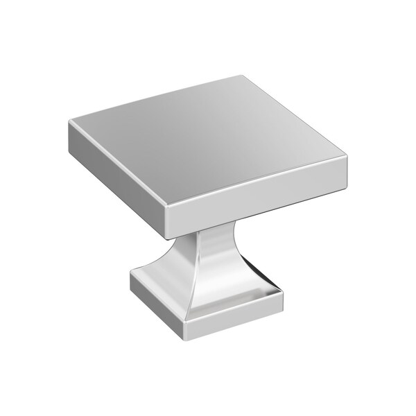 Amerock Pedestal 1-1/16 inch (27mm) Length Polished Chrome Cabinet Knob, 25PK 25VMP3702426 - main