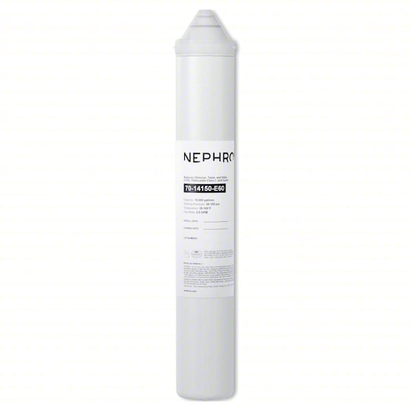 Nephros Quick-Connect Filter, 2.5 gpm, 3 in Dia 70-14150-E60 - main