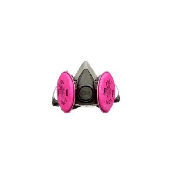 Scotch 3M P100 Mold and Lead Paint Removal Respirator P-Series Valved Black M 1 pk 6297P1-DC - main