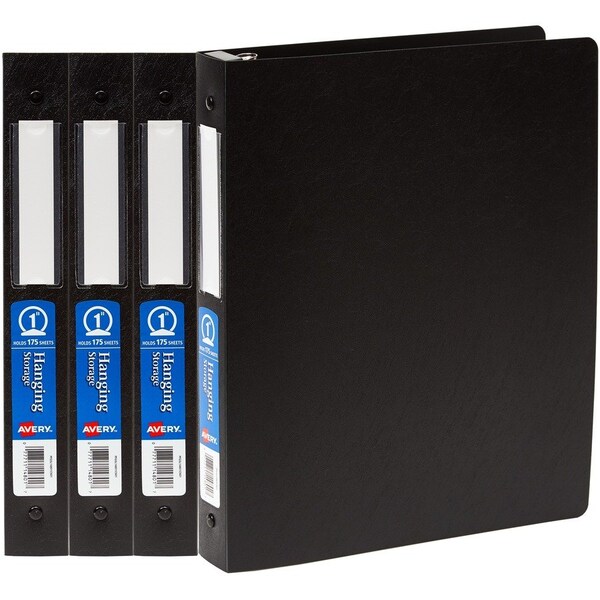 Avery Binder, 1 in, Flexible 3 Ring, PK4 17708 - main