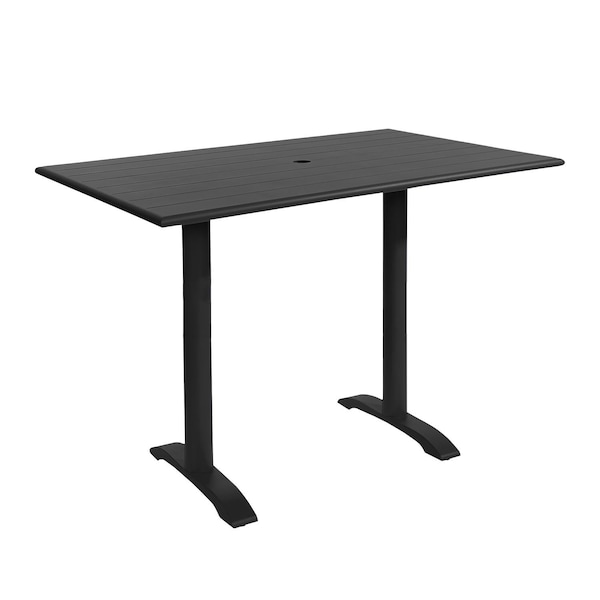 Bfm Seating Beachcomber-Bali End 32x48 Bar Height Table - Powder Coated Black PHB3248BLU-0022BLT - main
