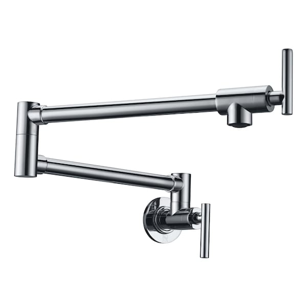Anzzi Braccia 24" Wall Mounted Pot Filler in Polished Chrome KF-AZ258CH - main