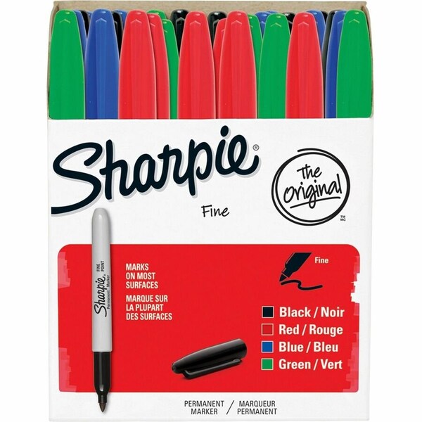 Sanford Permanent Marker, Assorted, Fine Tip, 36 PK 1921559 - main