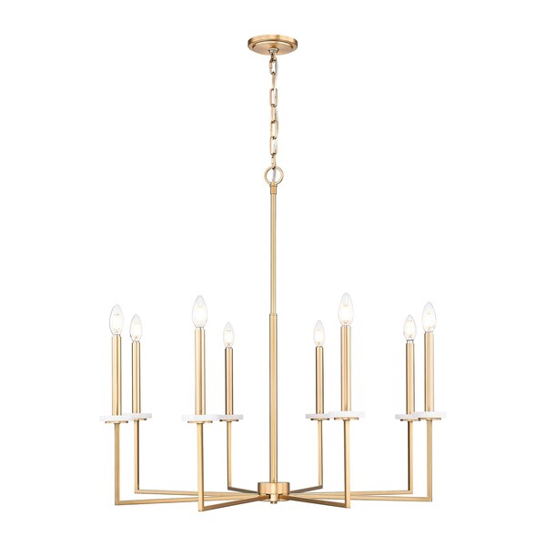 Z-Lite Gaultier Modern Gold 8 Light Chandelier 6100-8MGLD - main