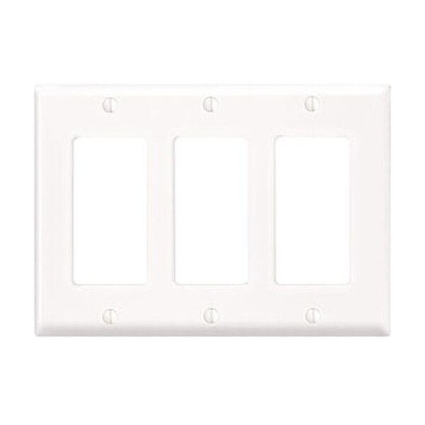Decora Wallplate 3G Wht 80411-00W - main